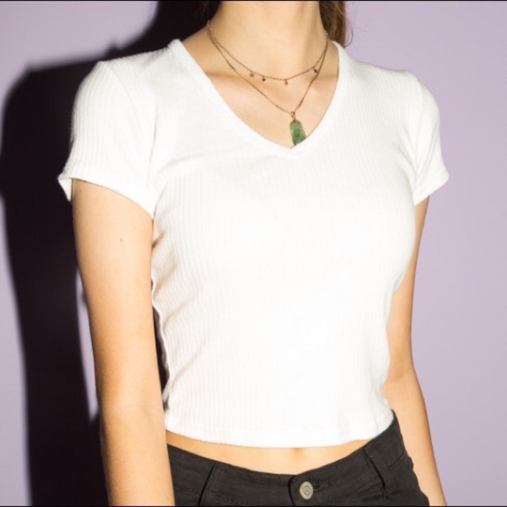 Brandy Melville White Ashlyn Top NWOT